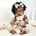 BABESIDE Reborn Black Baby Dolls, 20 Inch Realistic Cute Soft Body Baby Doll Real Life Baby Dolls with Accessories for 3+ Year Old Girls Gifts, Pretend Play, Collection