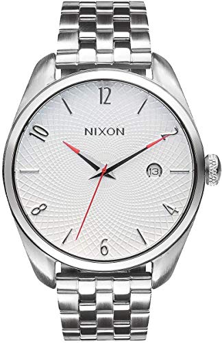 Montre Nixon A418100 Femme Résistante en Acier Argenté Anti-Rayures à Quartz