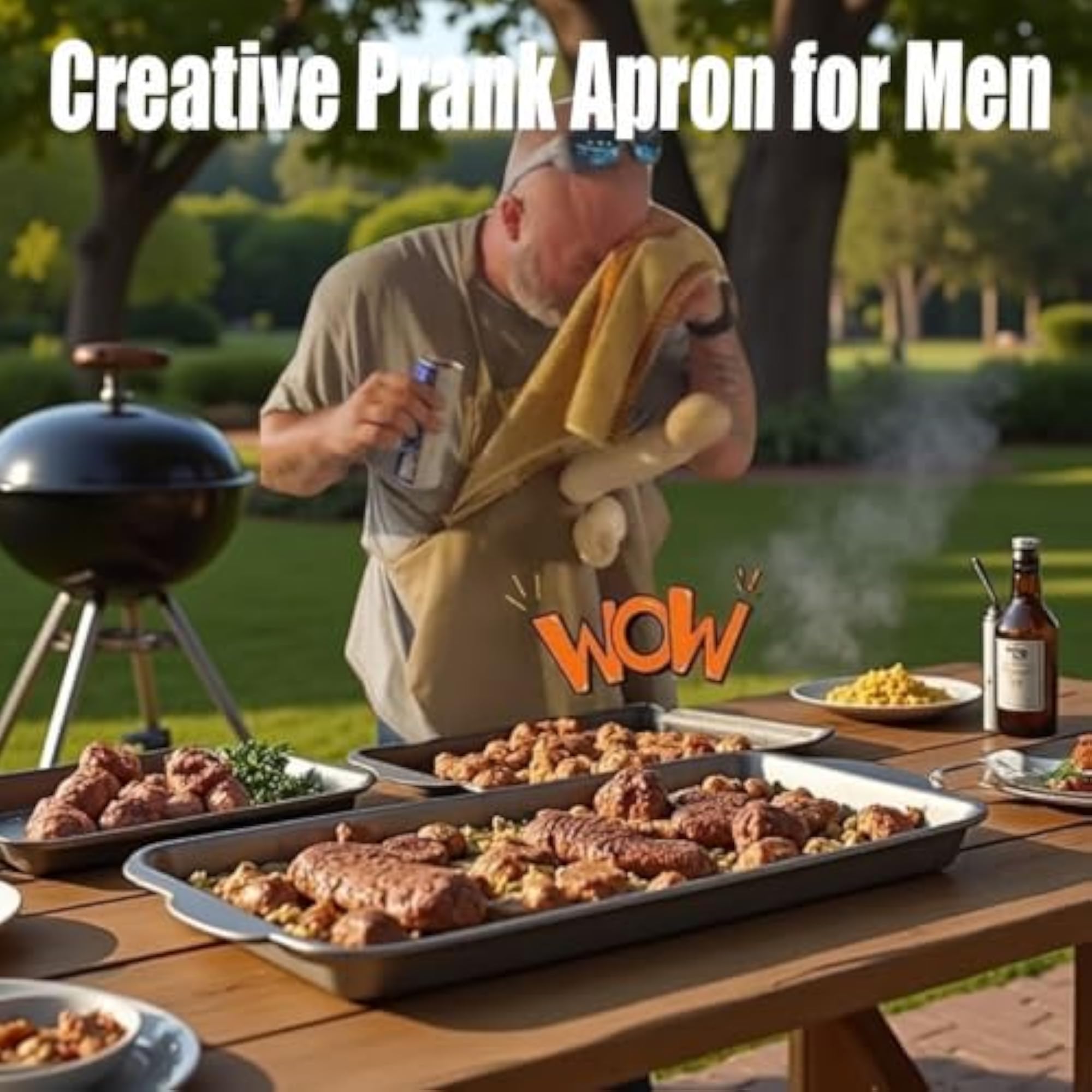 Chef's Prank Apron, Creative Funny Apron for Men