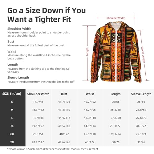 Sun Protection Hoodie Shirt African Striped UPF 50+ Long Sleeve Outdoor Rash Guard for Men Women2