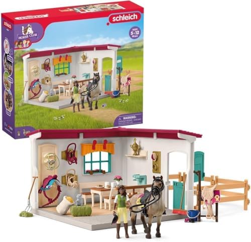 Schleich 42591 Horse Club โ Saddlery of the Equestrian Centre, Box with 85