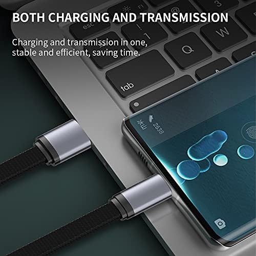 MLTRA USB Type C Cable 3A Fast Charging, USB-A to USB-C Charge Braided Cord Compatible with Samsung Galaxy S10 S9 S8 S20 Plus A51 A11,Note 10 9 8, PS5 Controller, USB C Charger (Black, 0.25M)