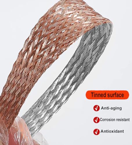 Cable de puesta a tierra trenzado de cobre de 6mm² flex 3