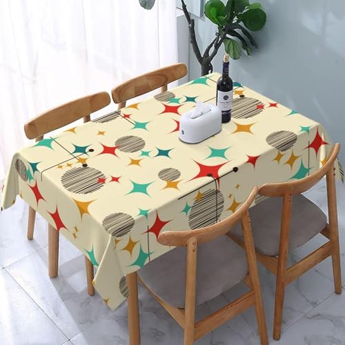 Nappe rectangulaire géométrique couverture de table grand format pour décor de cuisine à manger - 2