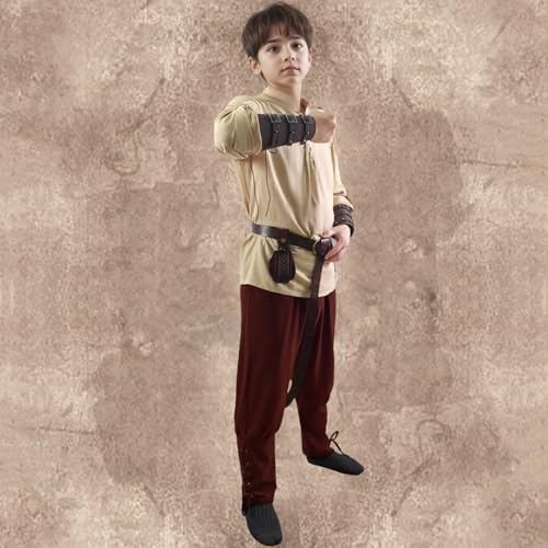 Disfraz medieval infantil pirata con camisa y pantalón miniatura 7