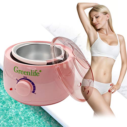 image for GreenLife Wax Warmer set Wax Pot Machine Only Hair Removal kit Profess