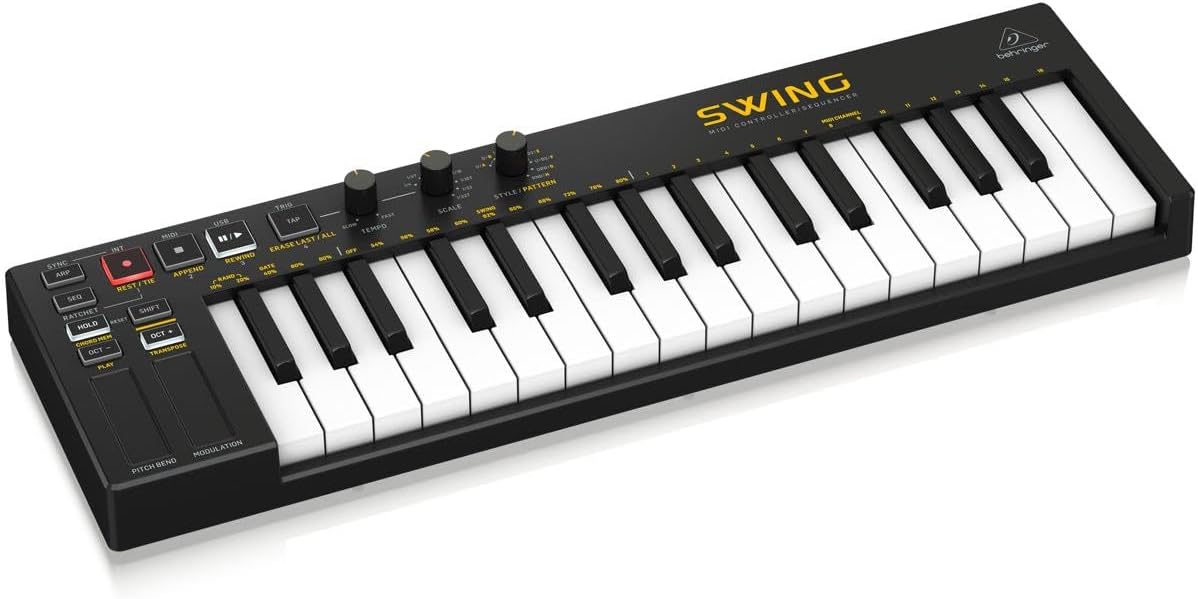 Behringer SWING 32-Key USB MIDI Controller Keyboard with 64-Step Sequencer