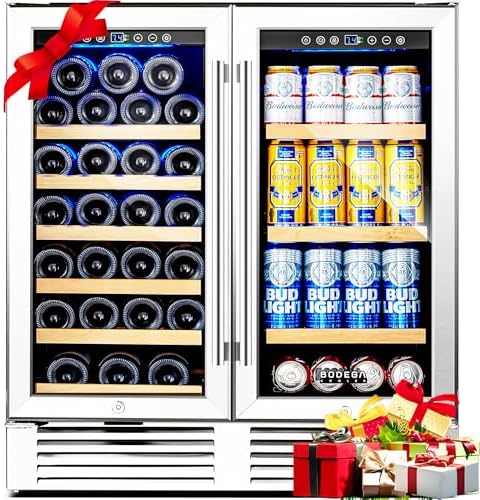 BODEGACOOLER glass door cooler with anti-fog Low-E doors and adjustable shelves
