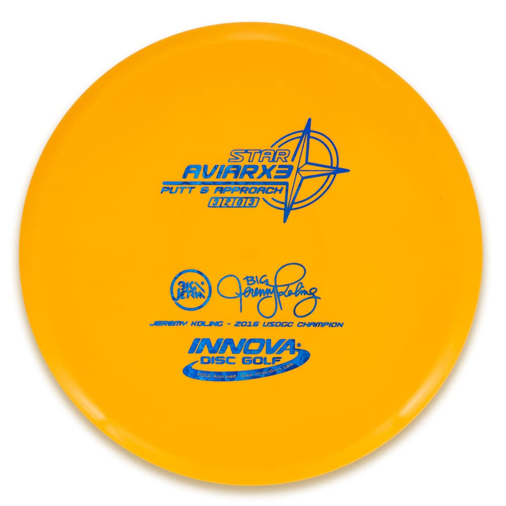 Innova Discs Jeremy Koling 1X Star AviarX3 Putt & Approach Golf Disc [Colors May Vary] - 170-172g