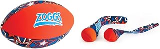 Zoggs Kid's Safe Neoprene Aqua Ball for All Ages - Orange/Blue with Star Print Pool Game,130 x 130 x 220 millimeters & Kids Dive Balls Sinking, Pool Game Water Toy, Multi-coloured, 55 Mm