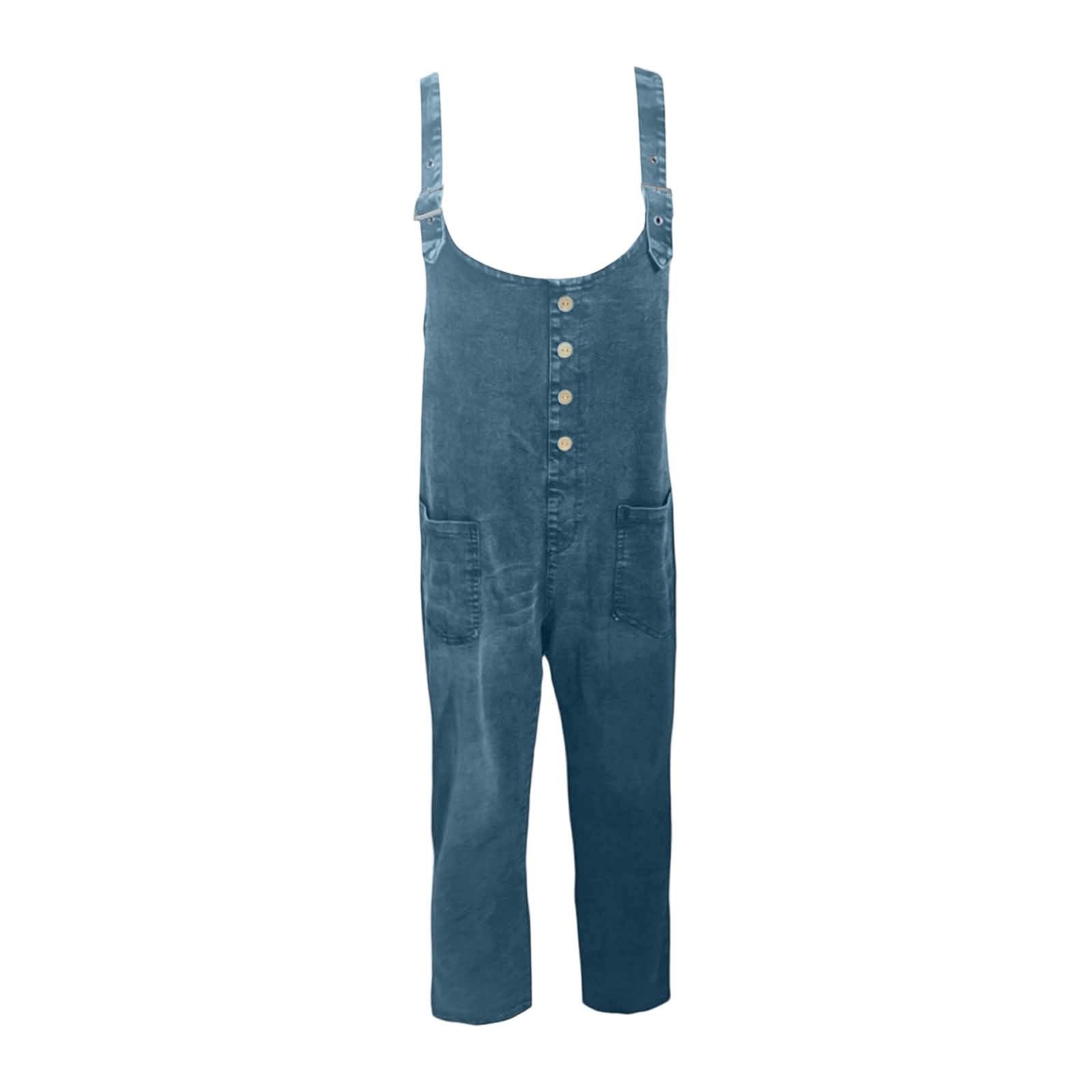 Mono vaquero de los 90, sin mangas, de corte holgado, con perneras rectas remangadas y bolsillos, mujer, peto con tirantes, tejido denim, estilo retro, para diario y fin de semana