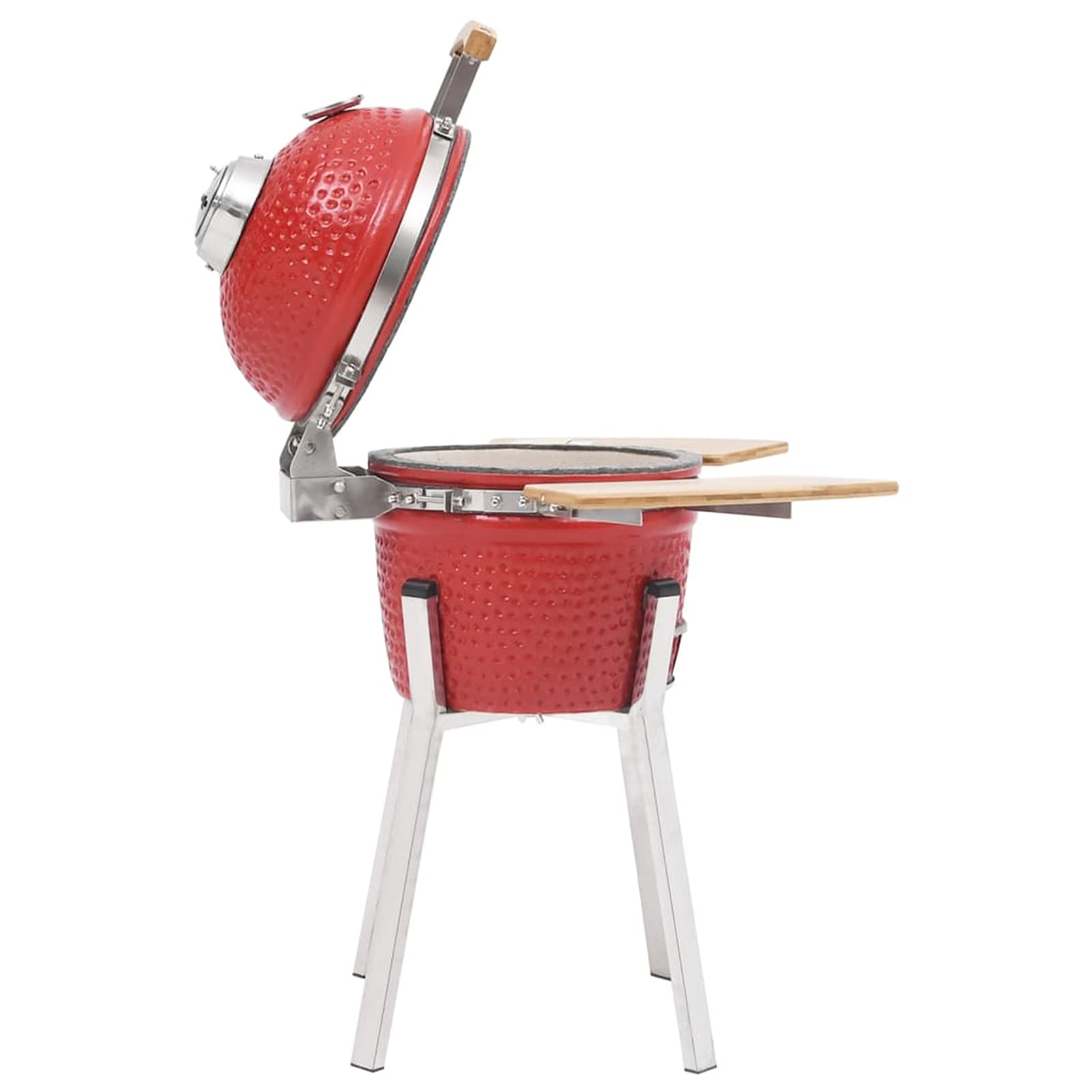 LAPOOH Barbacoa ahumadora Kamado de cerámica 76 cm, Barbacoa Carbon, Ahumador Barbacoa, Parrilla De La Barbacoa, Barbacoa Carbon Y Leña