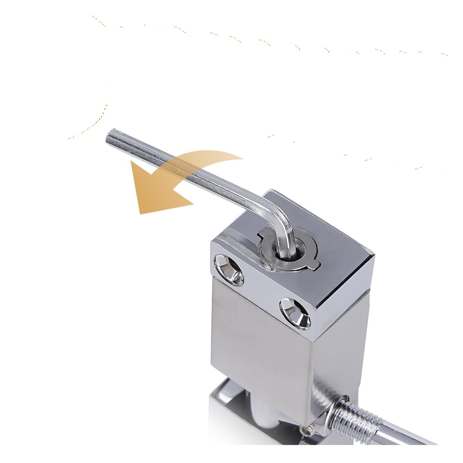 Hardware chiudiporta for mobili con chiusura automatica a molla regolabile(Gold)