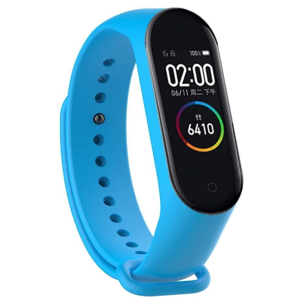 AINSLEY Smart Band M4 – Fitness Band, 1.1-inch Color Display, USB Charging, Activity Tracker, Men’s and Women’s Health Tracking, Compatible All Androids iOS Phone (Sky Blue) (B09PGKD28Y) Amazon Price History, Amazon Price Tracker