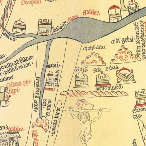 Miniatura 2 de Stanfords Facsímil of The Hereford Mappa Mundi (1869) - Mapa de papel de pared de 55.75" x 65.75"