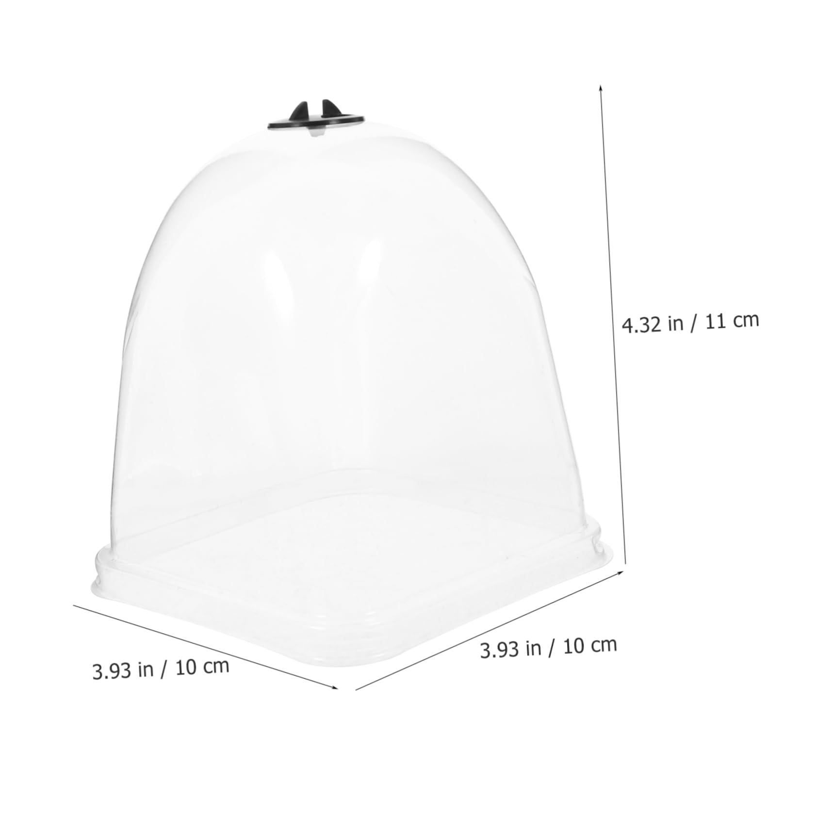FONDOTIN 10Pcs Garden Dome Plant Cover Frost Protection Cloches for Outdoor Plants Breathable and Design with Air Vent for and Plants
