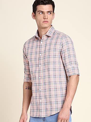 Image of Dennis Lingo Men's Orange Casual Shirt