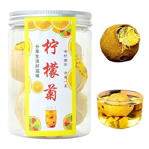 レモン菊茶 ?後味の良さ 豊かな茶香 さっぱりとした甘さ 個包装 外装ランダム発送A(120g*3缶)