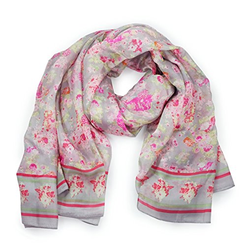 Scarf for Women 100% Silk Fashion Lightweight Shawl Wrap Scarves for Summer Fall2