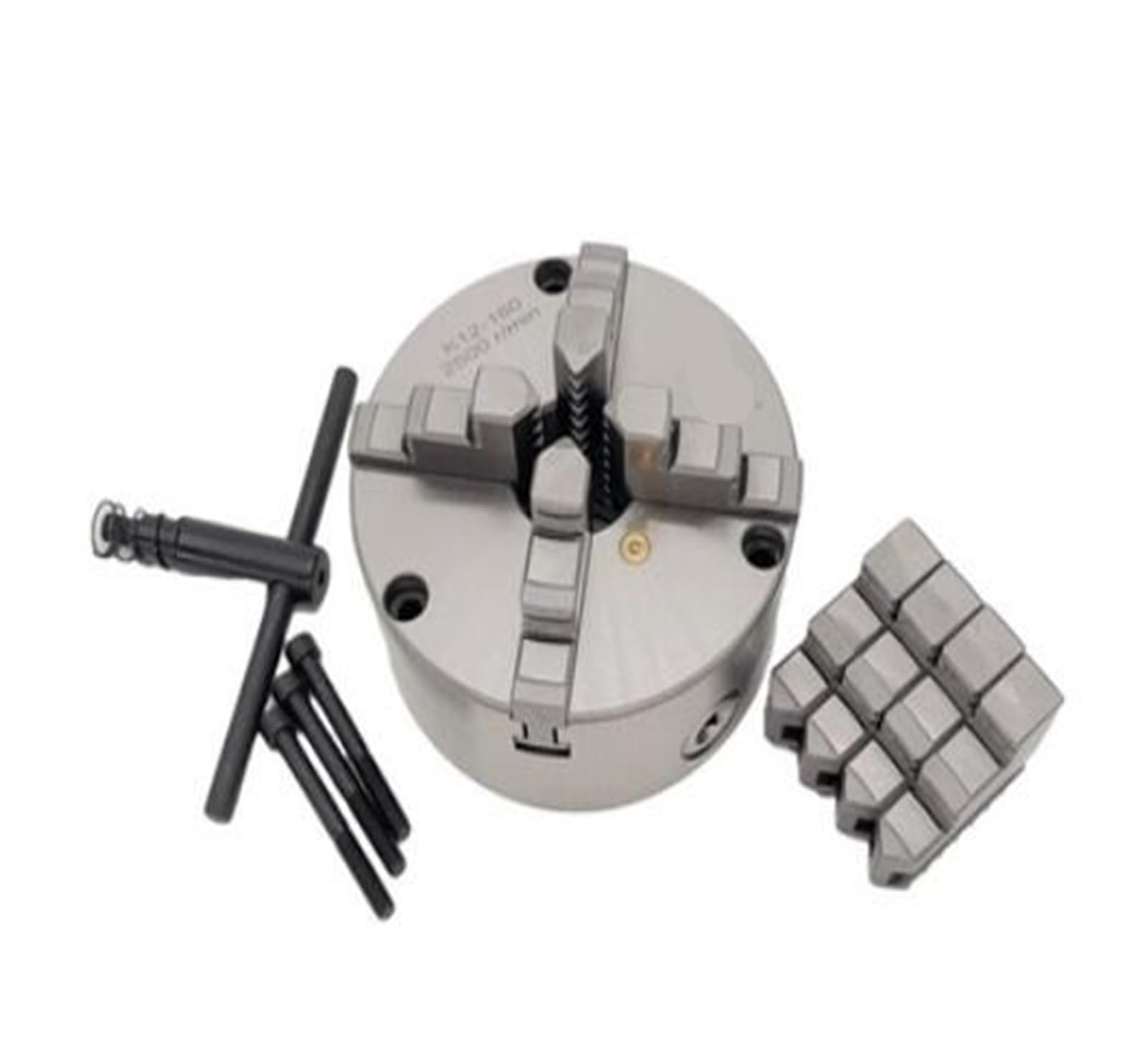 Juego de mandriles para torno de madera Mandril de torno de madera autocentrante de 4 mordazas K12-200 200 mm(K12200 Front Mount)