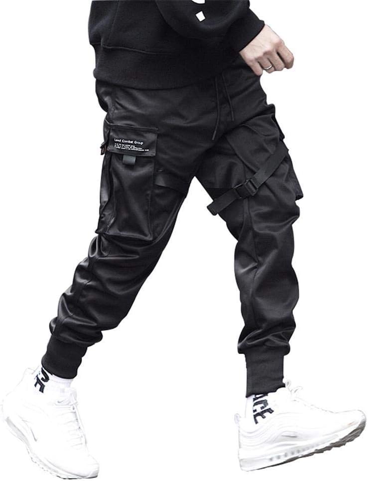 Streetwear Men's Techwear Pants with Straps