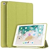 Soke iPad 9.7 2018/2017 Case with Pencil Holder, Smart iPad Case Trifold Stand with Shockproof Soft