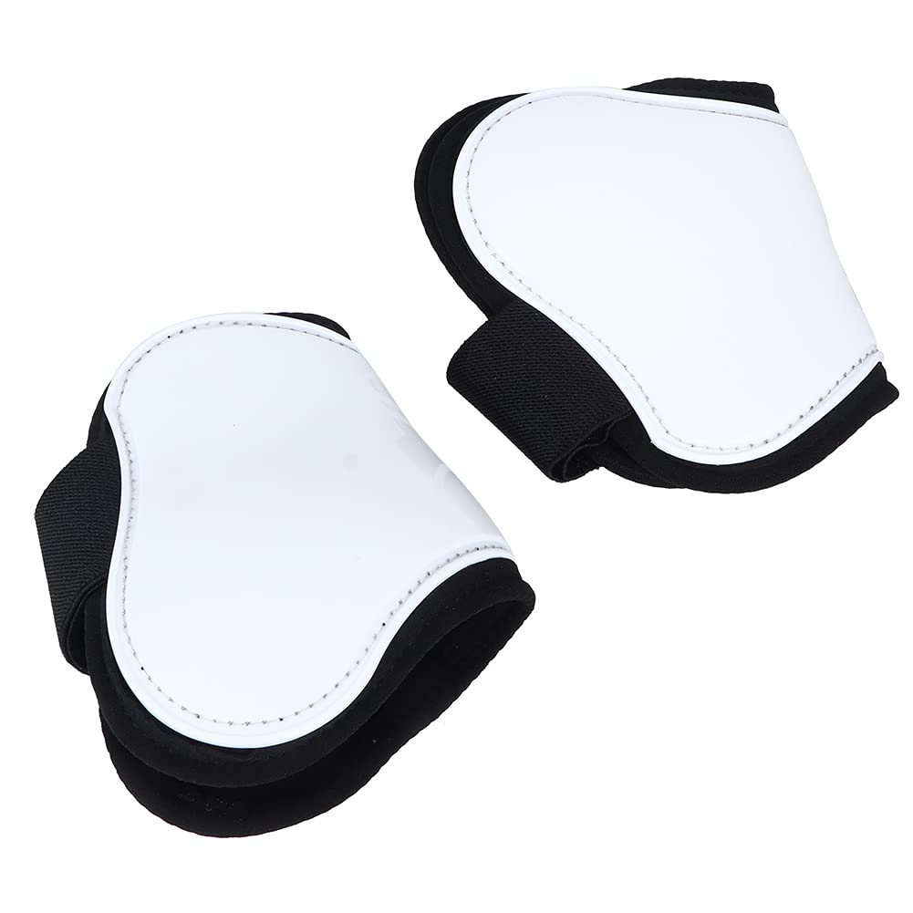 2 Botas Blancas para Patas de Salto de Caballo, Envolturas para Botas de Caballo, Envolturas de Soporte para Patas de Caballo, Soporte de Protección, Botas Protectoras para Tendones,(mallas traseras)