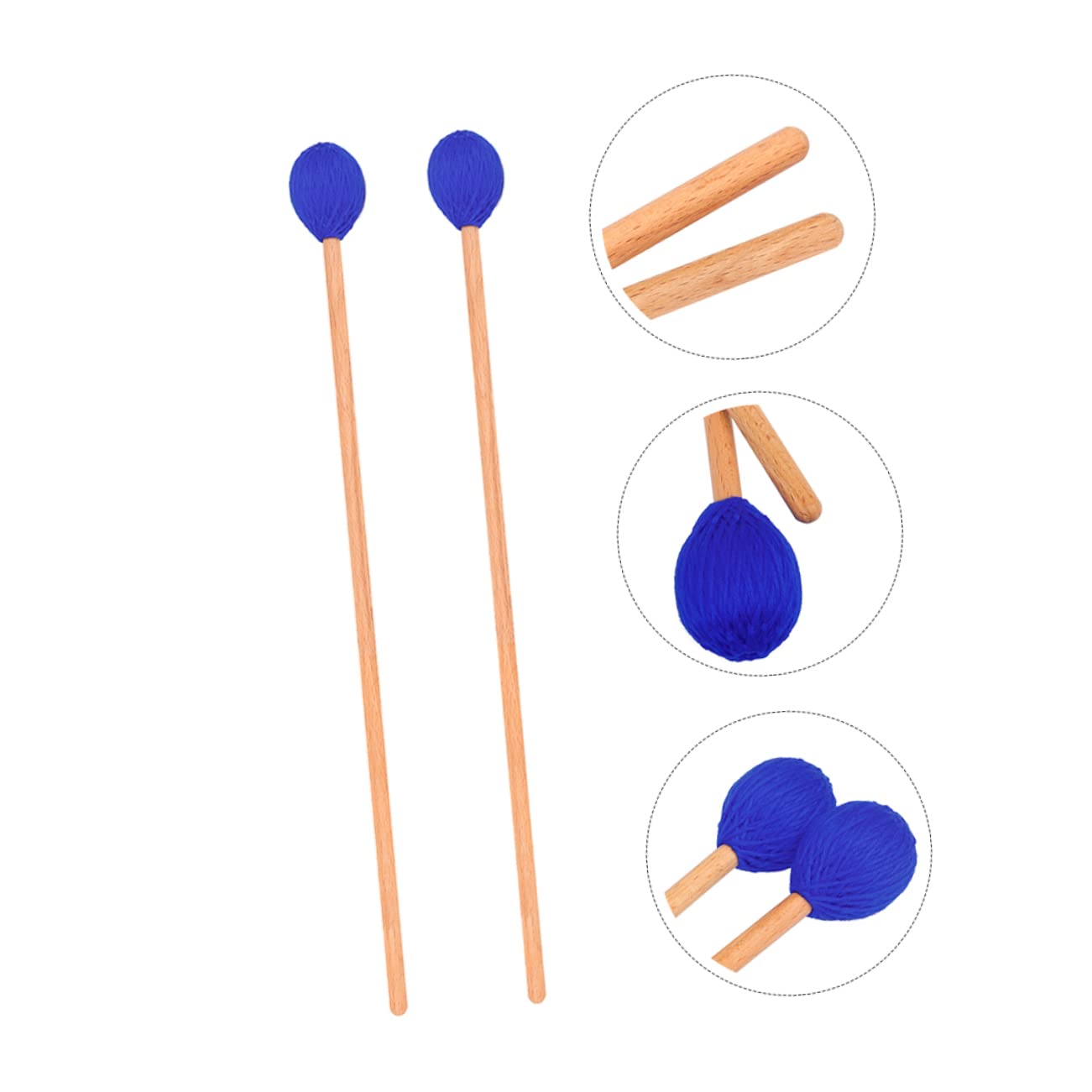 VICASKY 6stücke Marimba Schlägel Mit Holzgriff Tragbare Schlaginstrumente Für Anfänger Und Profis Für Percussion-übungen Und Musikpraxis