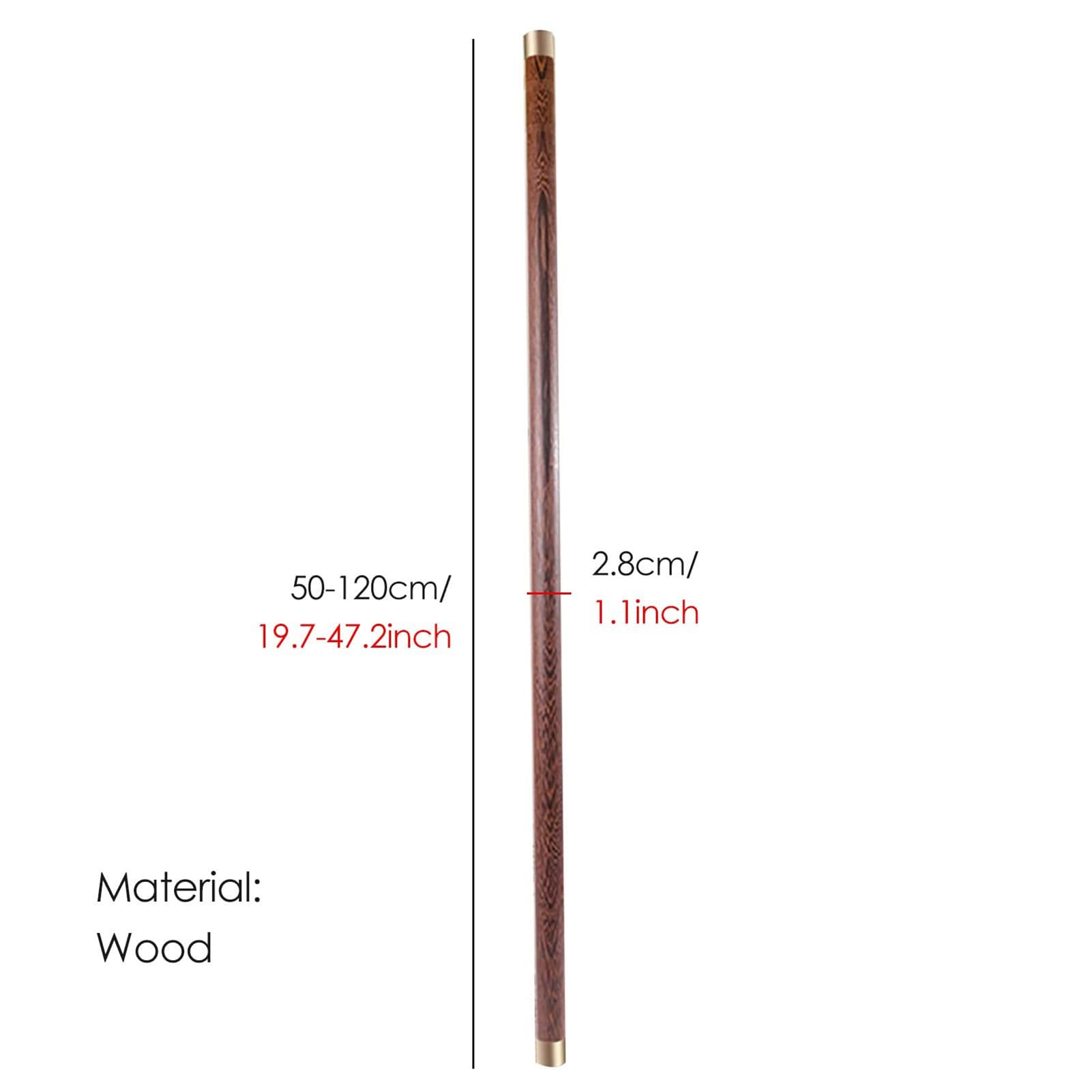 SenhE Bâton de Fitness Tai Chi, Règle de Tai Chi en Bois, Bâton de Posture Martiale Qigong Portable, Bâton de Taiji Kungfu Bang équipement d'exercice Lent