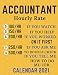 Produktbild Accountants Hourly Rate Calendar 2021: Tax Professional Calendar 2021 -2022 Appointment Planner Book And Organizer Journal - Weekly - Monthly - Yearly