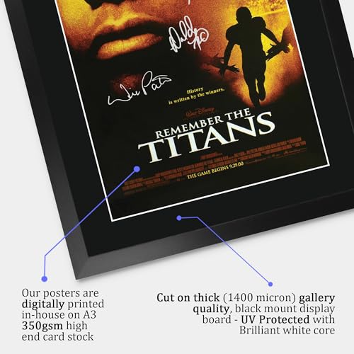 Póster enmarcado de Remember the Titans A3 para proteger recuerdos de cine 4