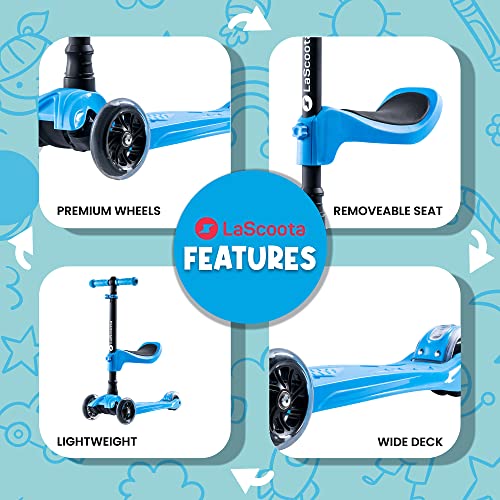 Lascoota LA-2IN1 2-In-1 Kids Kick Scooter thumb #2