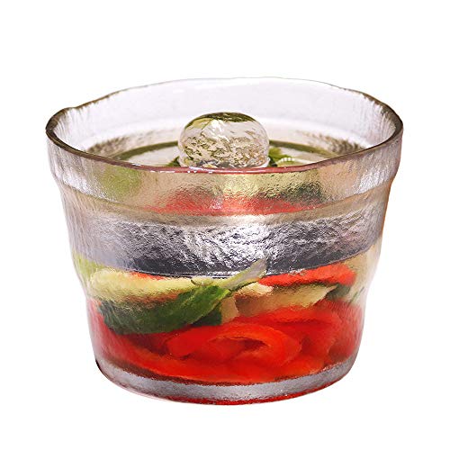 OnePine 650ml Jarre De Fermentation Kimchi Bocal en Verre avec Couvercle