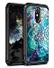 BENTOBEN LG Stylo 4 Phone Case, LG Stylo 4 Plus Case, LG Q Stylus Case, Hybrid Soft TPU Bumper Hard PC Shockproof Glow in The Dark Luminous Noctilucent Protective Case for LG Stylo 4,Mandala in Galaxy