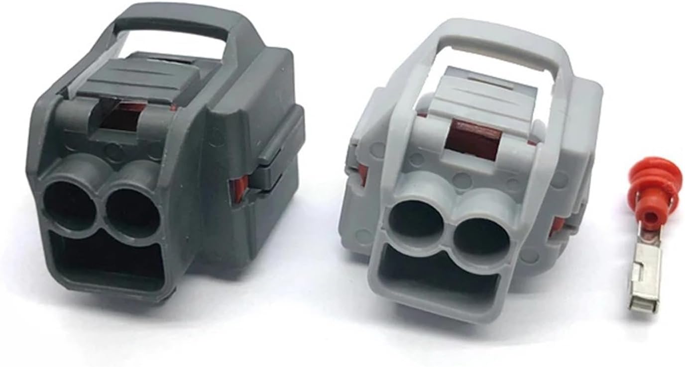 1 Set Of 2-pin Automotive Waterproof Connector, Busbar Plug, Plastic Wire Harness Housing 90980-108999 90980-10901(Follow me cheaper-01,20 sets)