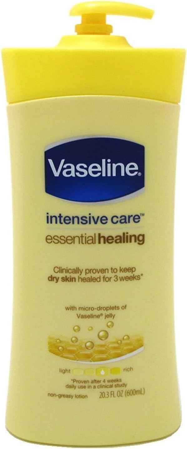 Vaseline Intensive Care Lotion Essential Healing 20.3 Ounce (600ml) (2 Pack)