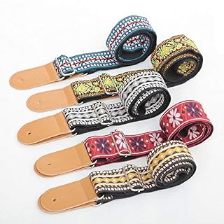 Rufun Sangle de Guitare Rétro Adjustable Broderie Vintage Accessoire Longeur Réglable pour Basse Guitare Électrique… - Les Beatles, Paul McCartney, John Lennon, RIngo Starr, George Harrison Rufun Sangle de Guitare Rétro Adjustable Broderie Vintage Accessoire Longeur Réglable pour Basse Guitare Électrique… – Image 7