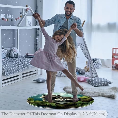 Tapis ratons laveurs pour pied de canapé ou chambre à coucher chaleureuse - 3