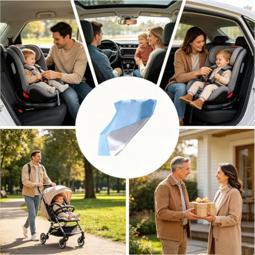 Parasol para asientos de coche universal, protector infantil de verano plegable 4