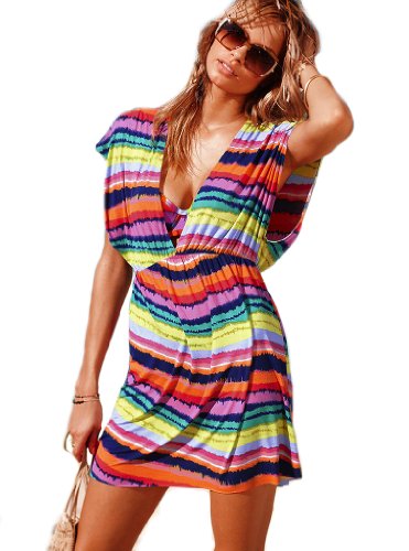 Sofishie V-Shape Cover Up Beach Dress