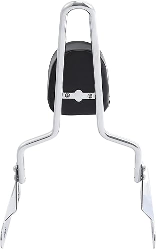Miniatura 6 de TCT-MOTORPARTS Respaldo cromado del pasajero Sissy Bar para Harley Dyna Low Rider Wide Glide Street Bob Switchback FLD Low Rider FXDL Super Glide