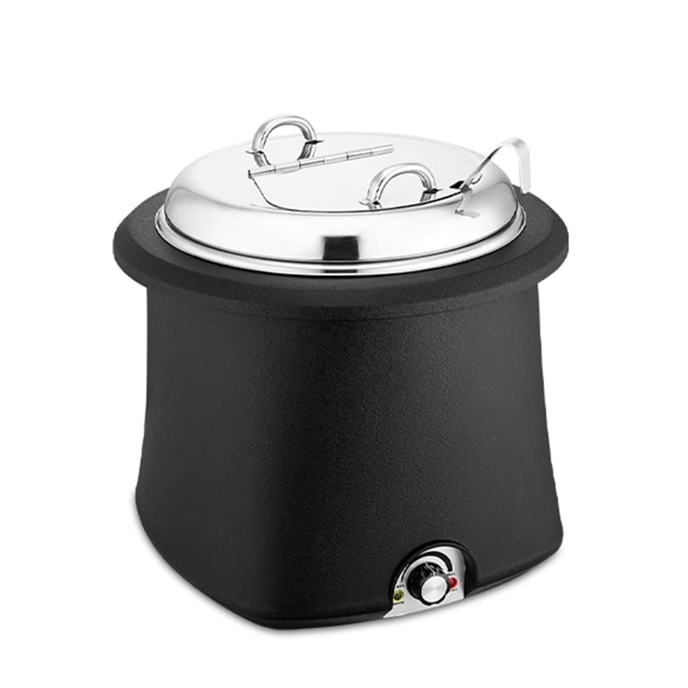 10L Commercial Electronic Buffet Soup Thickened Non Stick Pan Slow Cooker Heat Preservation Pan Applicable to Restaurants Canteens