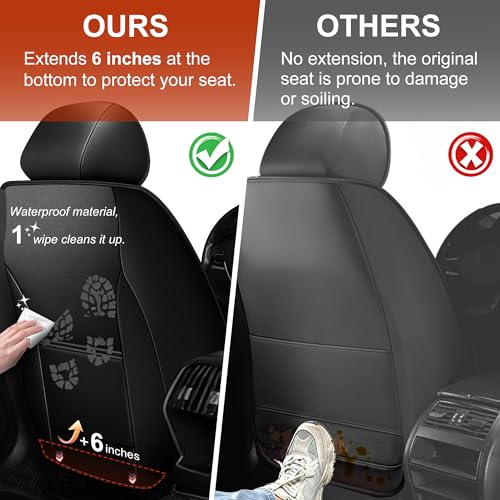 Image of TTX LIGHTING Seat Covers Fit for Subaru Outback 2007-2026 Seat Covers Full Set Car Seat Covers Faux Leather Breathable Waterproof Car Seat Protector (5 Seats, Black&Grey)