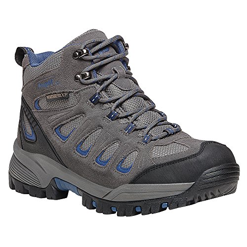 Image of Propet Mens Ridge Walker Cap Toe Hiking Casual Boots Ankle - Black, Grey