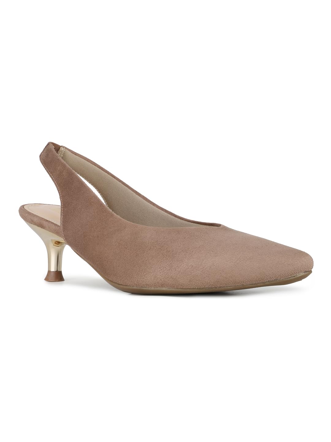 inc.5 Womens Beige Solid Pointed Toe Kitten Heel Sandals-picture-51