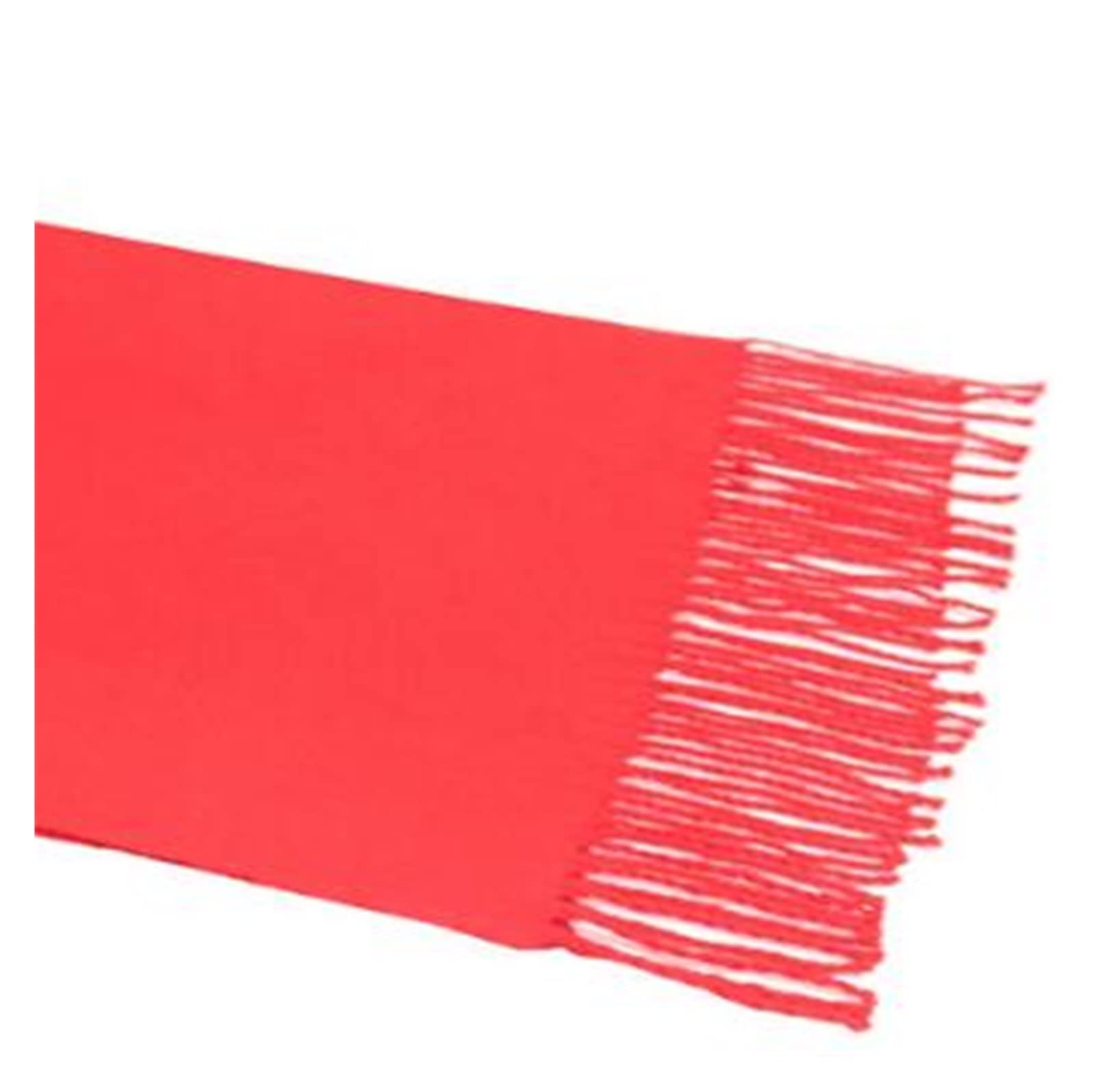 Sciarpa Scialle Sciarpa da Uomo Inverno Singolo Tinta Unita Imitazione Cashmere Nappa da Donna(A)