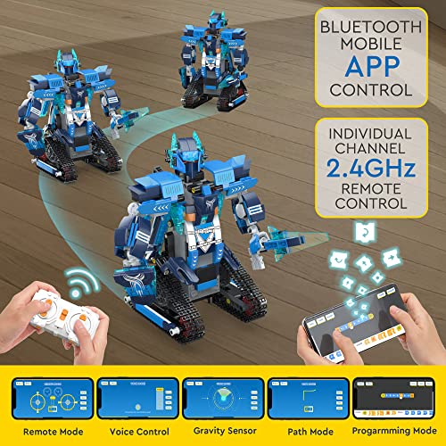 Educiro Stem Projects Robot Toys Building Set For Boys For Kids Age 8-12-14, Boys Girls Easter Gifts Ideas For Boys Girls 8+, Remote & App Controlled Toys Building Sets (477 Pieces) New 2023 #TOP1