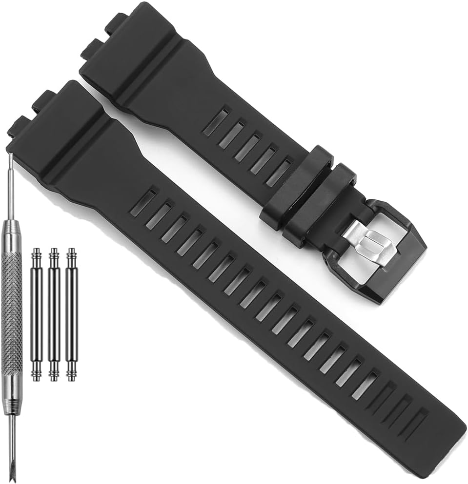 Resin Strap Compatible with Casio GBA800UC-2A Blue Watch Band GBD-800 GBD800UC Replacement Bracelet