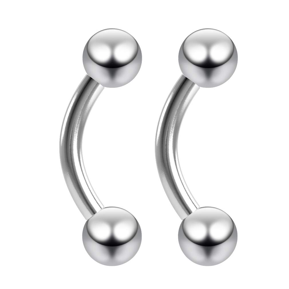 2pc 18g 1mm Curved J Curve Barbell Banana J Curve Desertcart