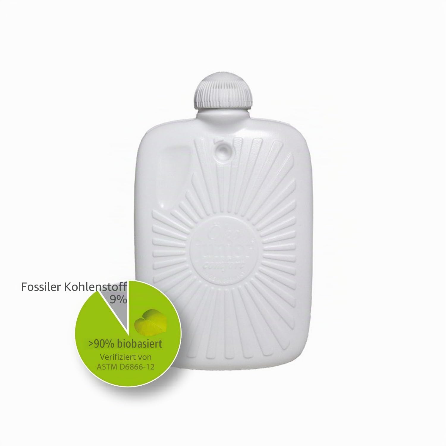 Hugo Frosch Öko-Wärmflasche Kinder 0,8 l mit Merino-Filzbezug Fuchs Grau